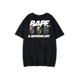 Bathing Ape T Shirt Summer Men's and Women's Short-Sleeved Top