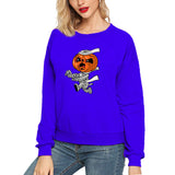 Halloween Costumes Printed Long Sleeve Capless round Neck Sweatshirt