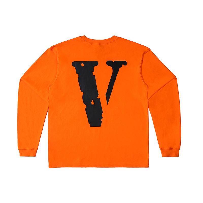 Vlone Sweatshirt Men'S And Women'S Long Sleeves Tshirt Bottoming Top