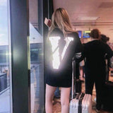 Vlone Short Sleeve Men'S Large Size Retro Sports Couple Men'S And Women'S Tshirt
