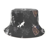 Bucket Hat Fishing Cap Cotton Print Fisherman Hat Men and Women Fashion All-Match Outdoor Leisure