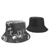 Bucket Hat Fishing Cap Cotton Print Fisherman Hat Men and Women Fashion All-Match Outdoor Leisure