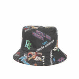 Bucket Hat Fishing Cap Cotton Print Fisherman Hat Men and Women Fashion All-Match Outdoor Leisure