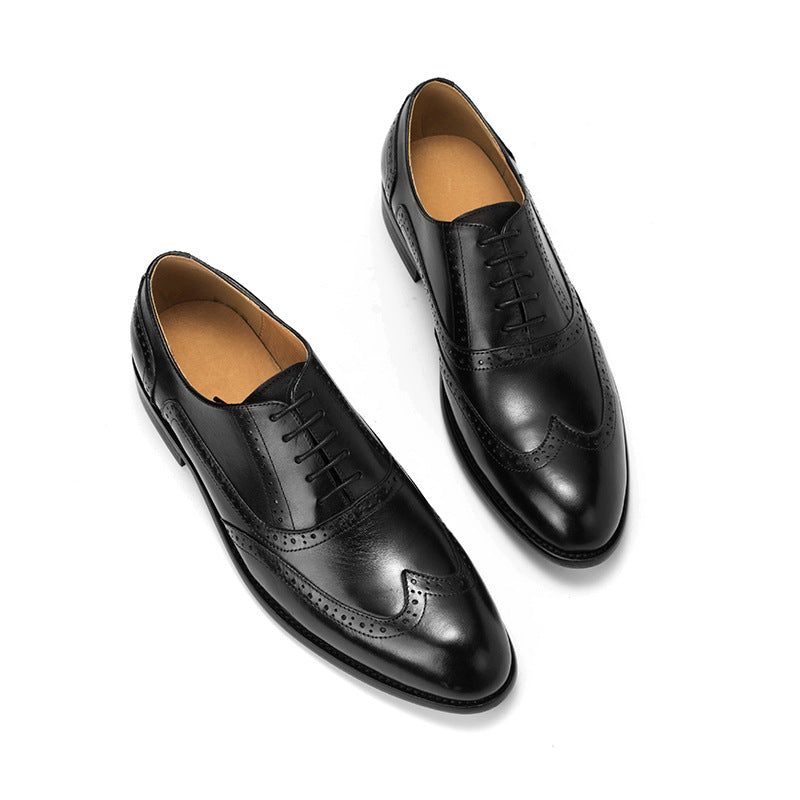 Men's Dress Shoes Classic Leather Oxfords Casual Cushioned Loafer Leather Shoes Oxford Men's Shoes Work