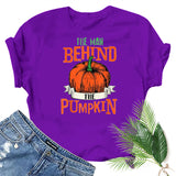 Halloween Costumes Smiley Printed Short-Sleeved T-shirt