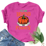 Halloween Costumes Smiley Printed Short-Sleeved T-shirt