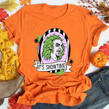 Halloween Costumes Pattern Printed Short-Sleeved T-shirt
