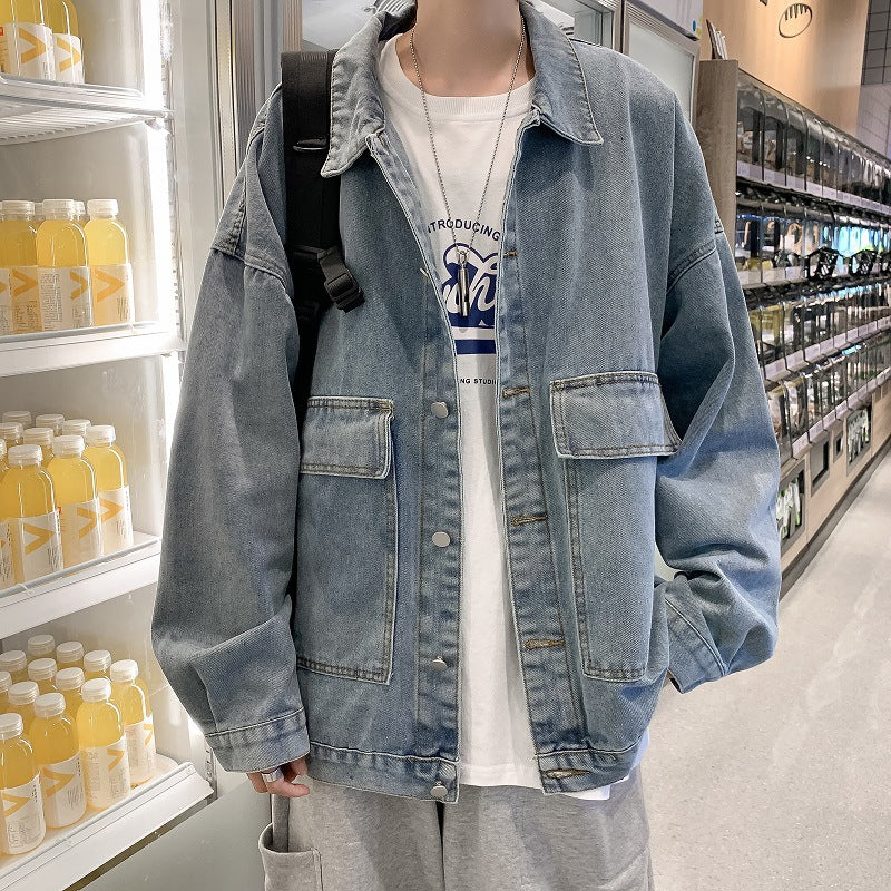 Men Denim Jackets Spring and Autumn Denim Jacket Men's Jacket Coat