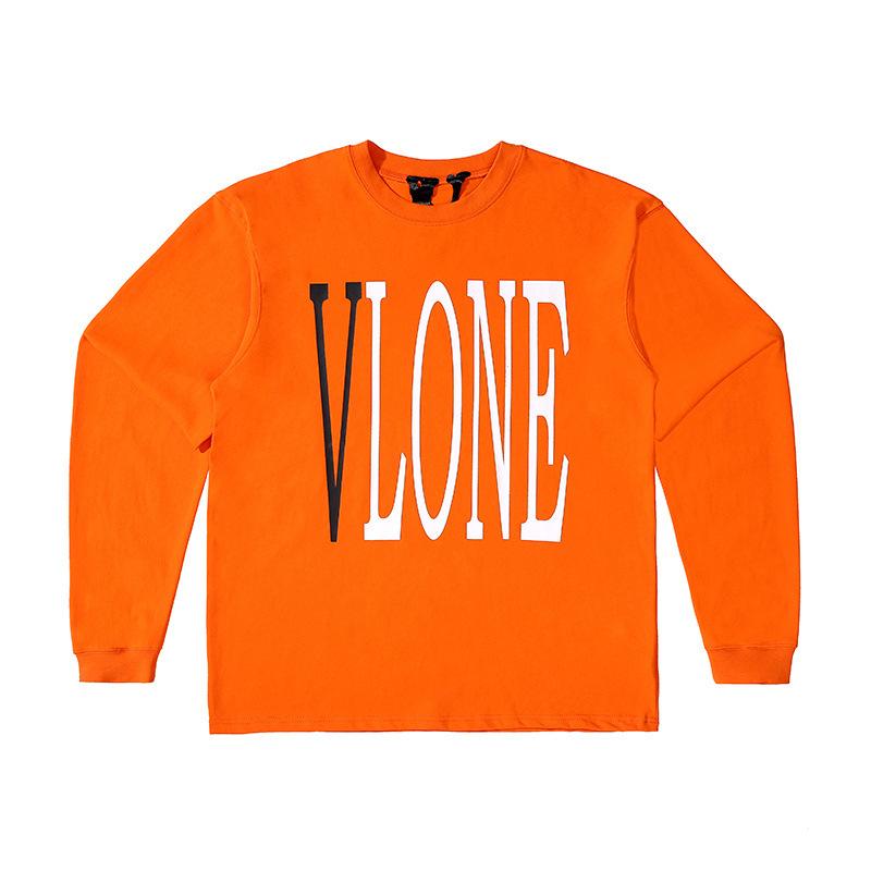 Vlone Sweatshirt Men'S And Women'S Long Sleeves Tshirt Bottoming Top