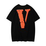 Vlone T Shirt Short Sleeve Men'S Large Size Retro Sports Couple Unisex Tshirt Vlone