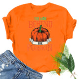 Halloween Costumes Smiley Printed Short-Sleeved T-shirt