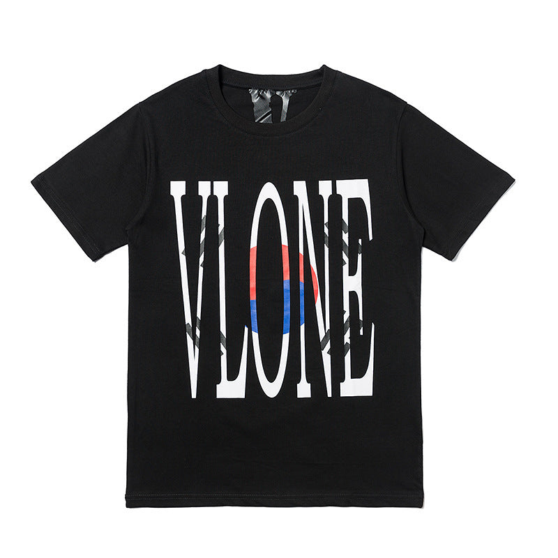 Vlone Mexico Friends Shirt Summer Statue T-Shirt Women'S Men'S And Women'S Short Sleeve