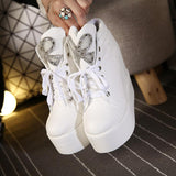Platform Heels for Women Autumn Martin Boots Women's Muffin Bottom Shoes
