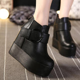 Platform Heels for Women Autumn and Winter Women's Shoes Fashion Heel Lifed Ankle Boots for Women Platform Martin Boots