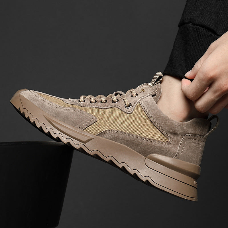 Men's Boots Work Boot Men Casual Hiking Boots Autumn Vintage Work Shoes Men