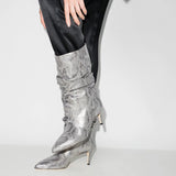Python Boots Autumn and Winter Snake Pattern Knee High Snow Boots