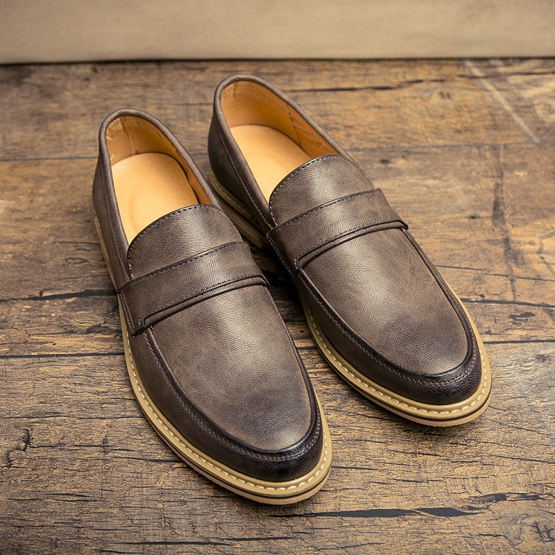 Men's Loafers RelaxedFit SlipOn Loafer Men Shoes Autumn and Winter Trends Personality Men's Business Leather Shoes