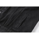 Off White Arrow Denim Jacket Jean Coat Letters Washed Distressed Men'S And Women'S Motorcycle Denim Jacket Owt