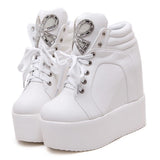 Platform Heels for Women Autumn Martin Boots Women's Muffin Bottom Shoes