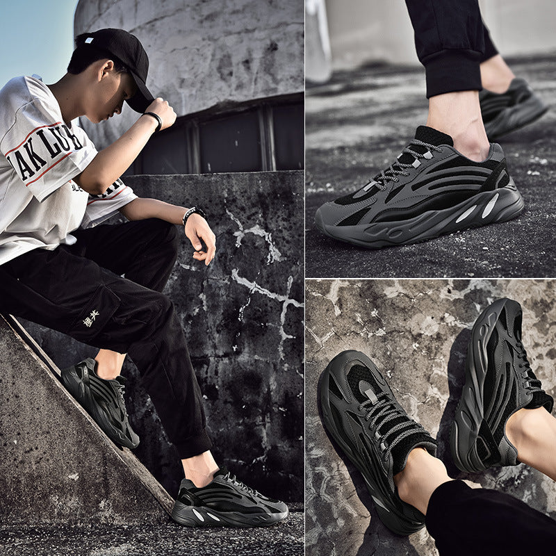 Coconut Shoes Spring Reflective Fashion Retro Trend Breathable Sports Men's Shoes