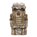 Hiking Backpacks 80L Waterproof Hiking Backpack Adjustable Carrying