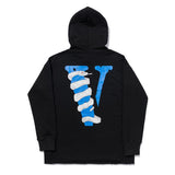 Vlone Hoodie Fall Winter Coat Men'S And Women'S Loose Hooded Sweater