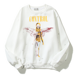 Nirvana Hoodie Saint Mxxxxxx Distressed Graffiti Rock Sweater For Men And Women