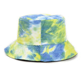 Bucket Hat Fishing Cap Cotton Print Fisherman Hat Color Bucket Hat Female Autumn and Winter Outdoor Sun-Proof Basin Hat