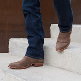 Western Shoes Winter Simple Suede Men's Short Boots