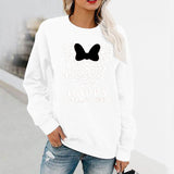 Halloween Costumes Fun Pattern Printed Long Sleeve Capless round Neck Sweater