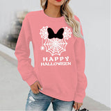 Halloween Costumes Fun Pattern Printed Long Sleeve Capless round Neck Sweater