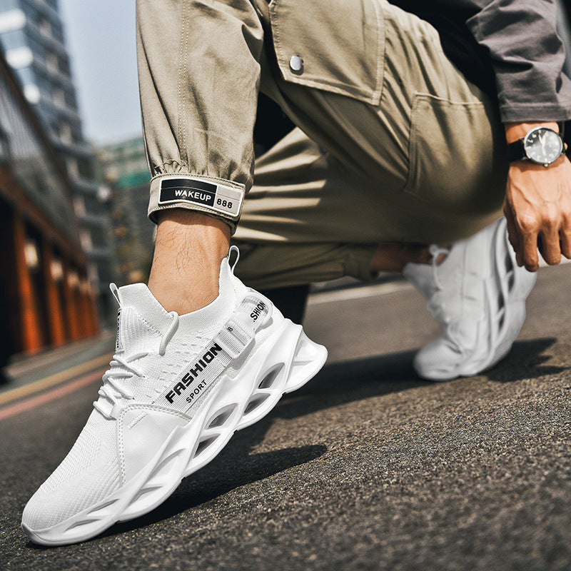 Men Sneaks Men's Shoes Coconut Shoes Breathable Flyknit Mesh Shoes Trendy Running Casual Shoes