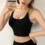 Underwear for Sweating Contrast Color Camisole Yoga Vest Sports