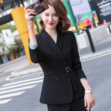 Interview Suit Women's Suit Short Autumn and Winter Western Style Suit