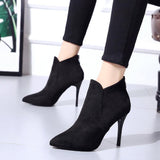 Platform Heels for Women Fall Winter Martin Boots High Heel Boots Thick Bottom Fleece-Lined Women's Boots