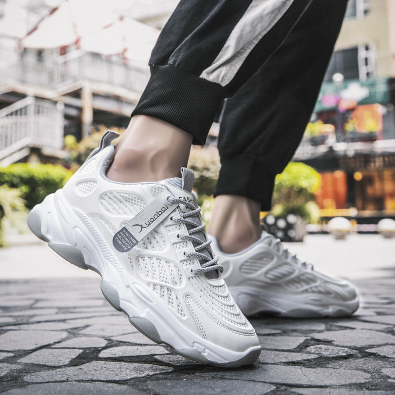 Men's Shoes Autumn Mesh Breathable Increased Soft Sole Sneakers Casual Sports Men Shoes