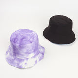 Bucket Hat Fishing Cap Cotton Print Fisherman Hat Color Bucket Hat Female Autumn and Winter Outdoor Sun-Proof Basin Hat