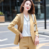 Interview Suit Women's Fashion Business Attire Suit Autumn Formal Wear