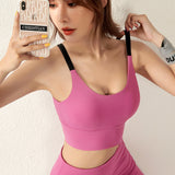 Underwear for Sweating Contrast Color Camisole Yoga Vest Sports
