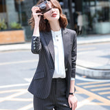 Interview Suit Women's Fashion Business Attire Suit Autumn Formal Wear