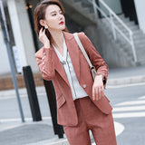 Interview Suit Women's Suit Female Fashion Two-Piece Suit