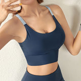 Underwear for Sweating Contrast Color Camisole Yoga Vest Sports