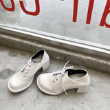 Platform Heels for Women Fall Mary Jane Women's Shoes round Head Thick Bottom Leisure Pumps