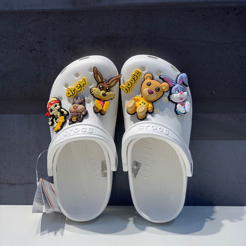 Crocs Drew House Justin Sandals Taro Purple Hole Shoes Beach