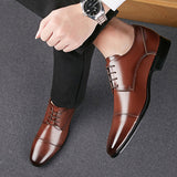 Men's Dress Shoes Classic Leather Oxfords Casual Cushioned Loafer Classic Business Shoes Men's Casual Shoes