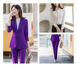 Interview Suit Women Slim Fit Suit Slimming Work Clothes