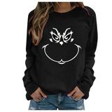 Men and Women Grinch Sweater Christmas Long Sleeve Crew Neck Sweater