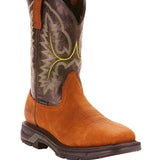 Justin Yellowstone Boots Winter Martin Boots Men'S Zipper Brown Round Toe Boots
