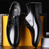 Men's Dress Shoes Classic Leather Oxfords Casual Cushioned Loafer Leather Shoes Men Business Casual Formal Wear Men