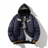 Varsity Jacket Cotton Jacket Hooded Baseball Uniform Coat